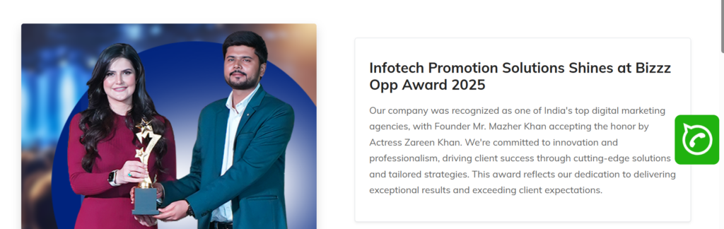 12 Years of Experience: Meet Mazher Khan – Founder & CEO of Infotech Promotion Solutions, India’s Leading Digital Marketing Company